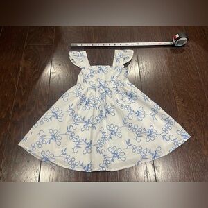 Jason Wu Girls Blue and White Embroidered Dress Size 2T